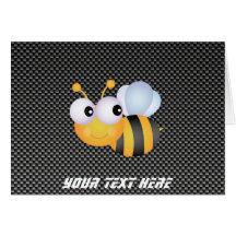 Abeille mignonne ; Lisse Cartes