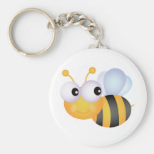 Abeille mignonne porte-clé