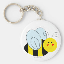 Abeille mignonne porte-clef