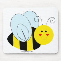 Abeille mignonne tapis de souris