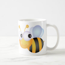 Abeille mignonne tasses