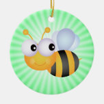 Abeille mignonne ; Vert Ornements De Noël