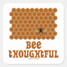 Abeille réfléchie (abeille sur l'arrière - plan de autocollants