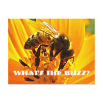 Abeille sur une fleur cartes postales