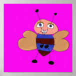 abeille trois des smallfish de lasse affiche