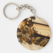 Abeilles de miel porte-clefs