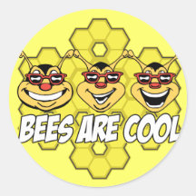 Abeilles fraîches autocollant