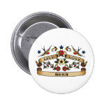 Abeilles vivantes d'amour badge
