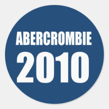 ABERCROMBIE 2010 AUTOCOLLANTS RONDS
