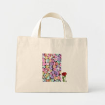 Abondance d'amour doux pour le jour de valentines sac fourre-tout