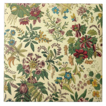 Abondance florale démodée carreau en céramique