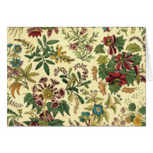Abondance florale démodée carte