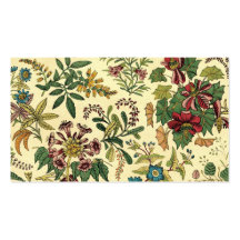 Abondance florale démodée modèle de carte de visite