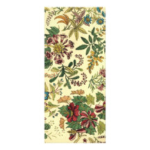 Abondance florale démodée double cartes customisées