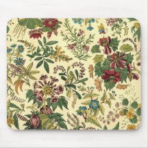 Abondance florale démodée tapis de souris