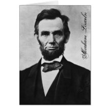 ABRAHAM LINCOLN CARTES DE VŒUX