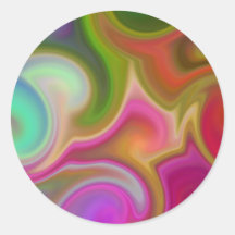 Abrégé sur coloré remous adhésif rond