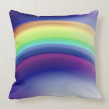 Abrégé sur coloré rétro arc-en-ciel coussin