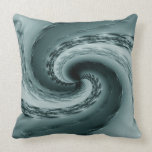 Abrégé sur fractale de Maelstrom - Teal Coussin