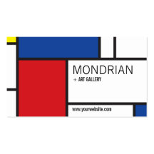 Abrégé sur minimaliste de Stijl d'art moderne de M Carte De Visite