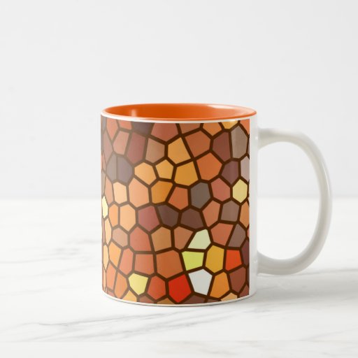 Abrégé sur mosaïque d'automne mug à café