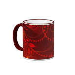 abrégé sur rouge tasses à café