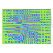 Abrégé sur vert et bleu carte de vœux