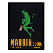 Absinthe de Maurin Quina Cartes Postales