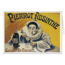 Absinthe de Pierrot Carte De Vœux
