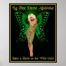 Absinthe de Verte d'honoraires de La Poster
