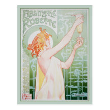 Absinthe Robette (menthe) Carte Postale
