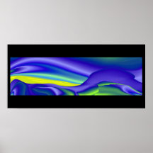 abstract, futuriste sur noir posters