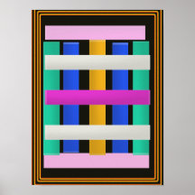 Abstract Patchwork - Wall Decorations Print