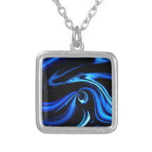 Abstrait alimentant la baleine bleue pendentifs