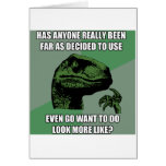 Absurdité de Philosoraptor Cartes De Vœux
