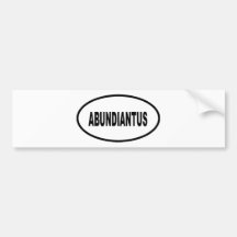 ABUNDIANTUS AUTOCOLLANTS POUR VOITURE