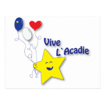 acadienne l'étoile carte postale