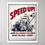 Accélérez, joignez la commande de production les r affiches