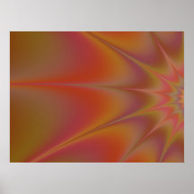 Accent de pièce de décor de kaléidoscope de Brown Posters
