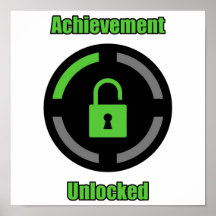 Accomplissement débloqué posters
