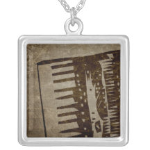 accordéon vintage collier