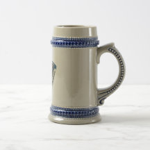 accordian bleu tasse à café