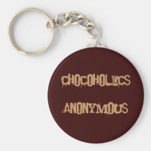 accros du chocolat anonymes porte-clefs