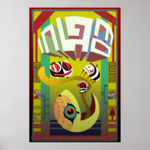 Accueil à l'exposition poster