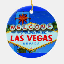 Accueil à l'ornement de Noël de voyage de Las Vega