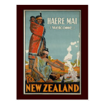 Accueil de l'AMI de Haere vers la Nouvelle Zélande Carte Postale