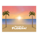 Accueil vers la Floride : Carte postale de scène d