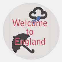 Accueil vers l'Angleterre ! Adhésif