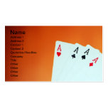 Aces-in-hand1892 CARDE les JEUX de JEU de TISONNIE Cartes De Visite Personnelles