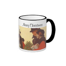 Achats de Noël de couples ; Histoires d'amour Tasse À Café